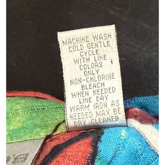 Chicos Linen Button Up Multicolor Village City Artsy Colorful Womens XL 3 - Picture 10 of 12